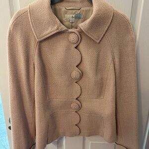 Beige Boden Textured Women's Jacket